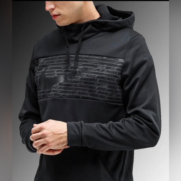 Nike Men’s Thermal Fit L/S Graphic Fleece Pullover Scuba Hoodie-Sz L-Worn Once - Picture 8 of 15